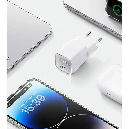 Зарядний пристрій адаптер Anker PowerPort 511 Nano 3 30 W (1 Port USB-C) A2147G21 біле - фото 4