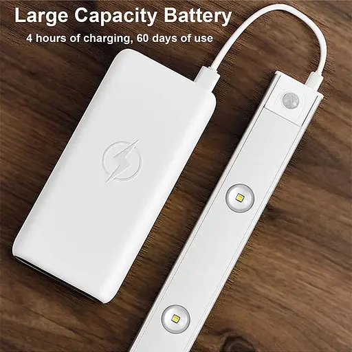 Сенсорний світильник LED з датчиком руху MZ-L1602 (40*10*200mm) White - фото 4