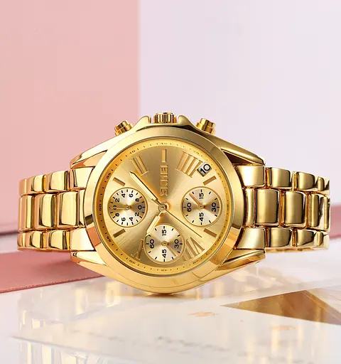 Наручний годинник жіночий 1897GD Gold Skmei acs0030485 - фото 5