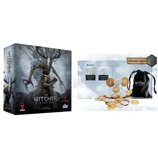 Настольная игра Geekach Games Ведьмак. Старый мир - Делюкс издание + Металлические монеты (укр.) (GKCH025WS+1) - фото 1