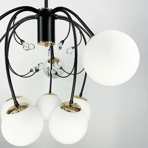 Люстра на 6 або 10 плафонів в двох кольорах Line.F Кількість ламп 10 - фото 5