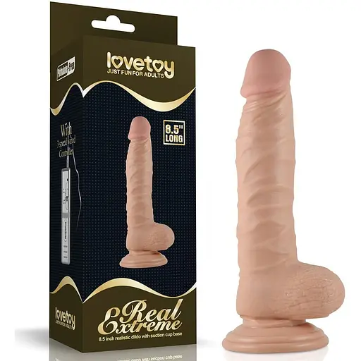 Фалоімітатор на присосці LoveToy Real Extreme # 1 19 см тілесний