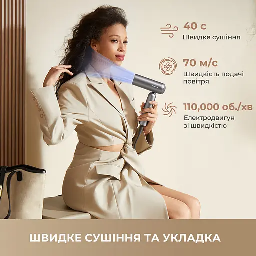 Фен-стайлер Dreame Pocket Titanium AHD51-TI - фото 6