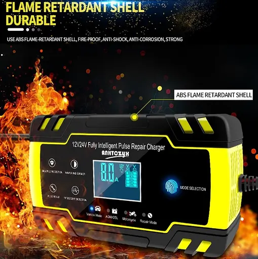 Импульсное зарядное устройство 12-24В 8-4А Anhtczyx для авто мото аккумуляторов - фото 8