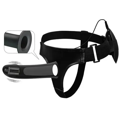 Страпон Pretty Love Vito 6.8quot;, 17.3 см (черный) - фото 7