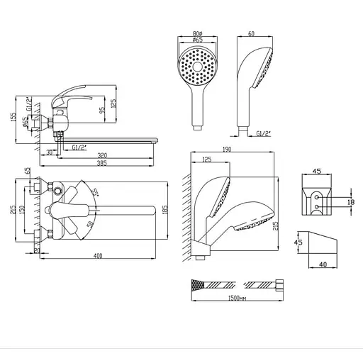 Смеситель для ванны Lidz (CRM) 23 39 005 03 New - фото 3