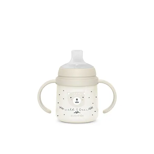 Чашка з силіконовим носиком Suavinex Night and day +6 місяців 150 мл сіра з малюнком (309184) - фото 3