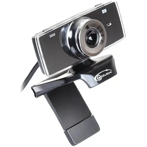 Web камера Gemix F9 Black, 1.3 Mpx, 640x480, USB 2.0, встроенный микрофон (F9 Black)