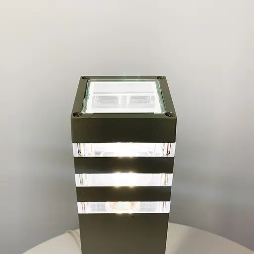 Вуличний ліхтар в сірому кольорі Line.F 8024 GR (стовп) - фото 5