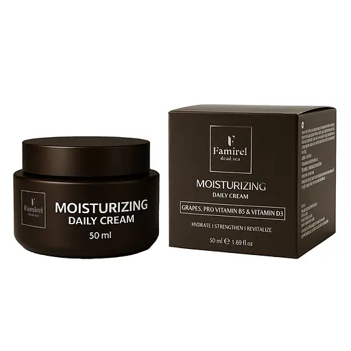 Зволожувальний денний крем для обличчя Famirel Men з Виноградом, Вітамінами B 5 і D 3, 50 мл