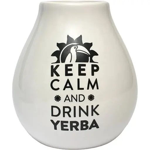 Калебас керамический Keep Calm Кофейный 350 мл - фото 9