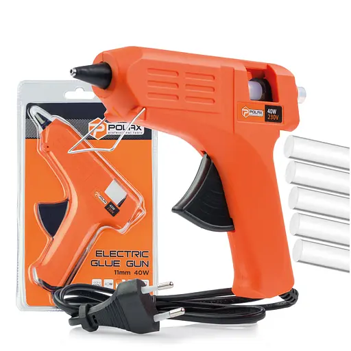 Клеевой пистолет Polax 11,2 мм 40 Вт (32-001) - фото 2