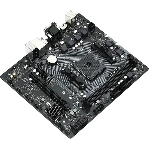 Материнская плата ASRock A520M-HVS (AM4/A520, 2xDDR4, PCIex16, D-Sub/HDMI, 4xSATAIII, M.2, GLan, 8ch, mATX) - фото 3