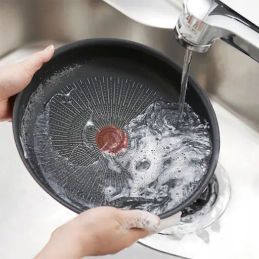 Сковорода Вок с серии Tefal Ingenio Unlimited Red 26 см (L3837792) с шестислойным титановым антипригарным покрытием Titanium 6Х - фото 6