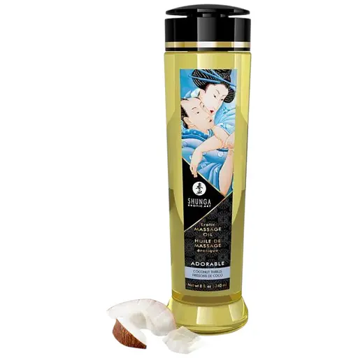 Масажне масло Shunga Adorable Coconut thrills натуральне зволожуюче 240 мл