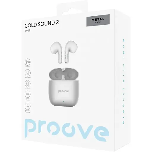 Беспроводные наушники Proove Cold Sound 2 TWS gray/black - фото 2