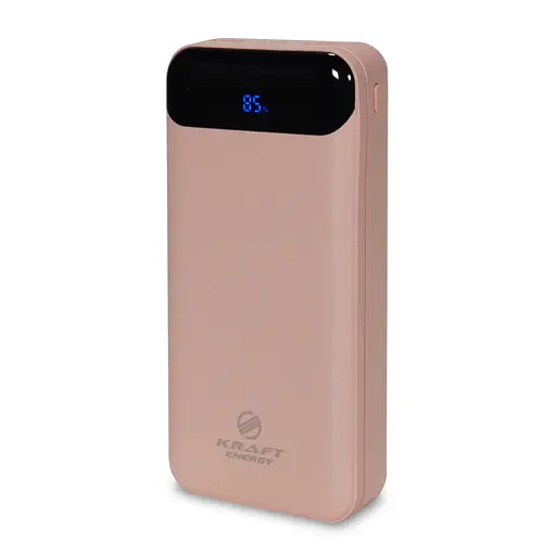 Повербанк 20000mAh Power Bank Kraft TPB-2020 Pink 22.5W QC3.0 (43-00048) - фото 2