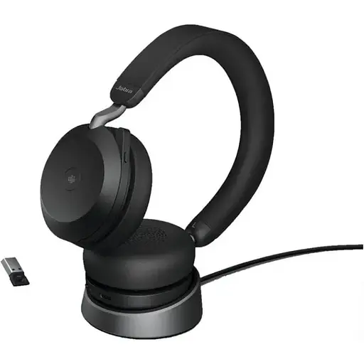 Наушники Jabra Evolve 2 75 Stereo USB-A with Charging Stand беспроводные (27599-999-989)