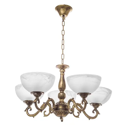 Люстра підвісна Brille класична E27 60W BZ (BKL-493S/5)