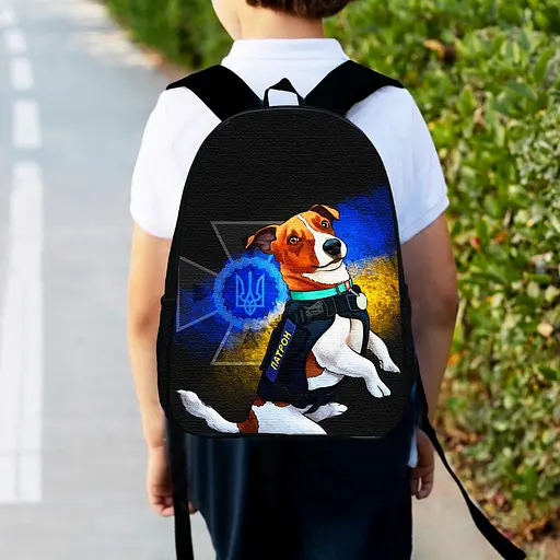 Рюкзак дитячий Пес Патрон 34х27см, міський ранець для хлопчика з принтом (00322)