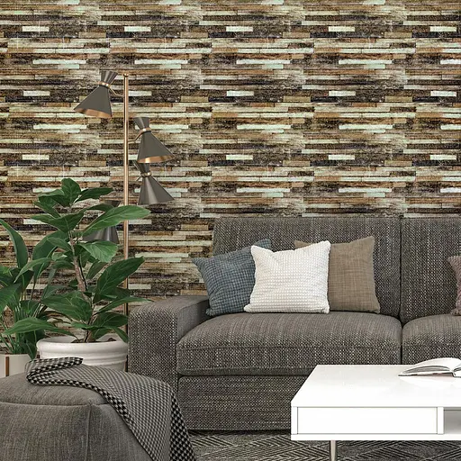 Самоклеящаяся декоративная панель 700x770x6мм Микс кирпич (343) SW-00000890 - фото 5