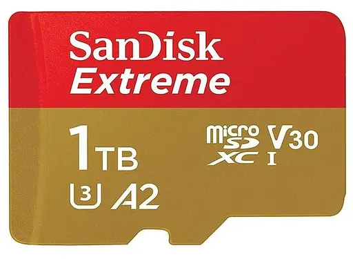 Карта памяти Sandisk 1TB microSDXC Extreme + SD Adapter + 1 year RescuePRO Deluxe (SDSQXAV-1T00-GN6MA) - фото 1