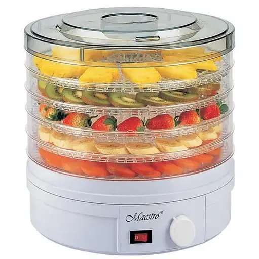Сушарка для продуктів овочів фруктів грибів 5 секцій Maestro MR-765 10 л дегідратор - фото 2