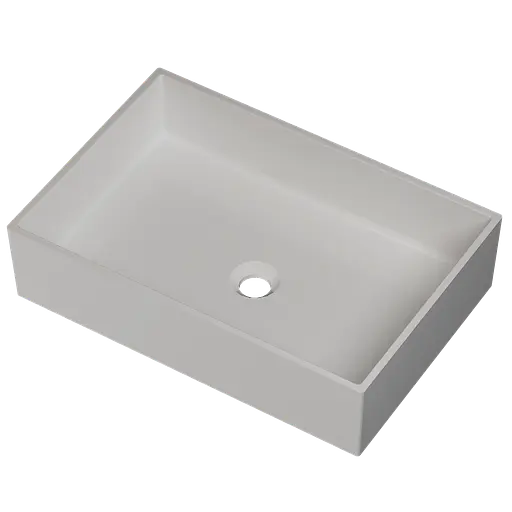 Раковина матовая накладная Amidicon Ring 60 580x390 из литого камня RING_60_MAT, Белый матовый - фото 2