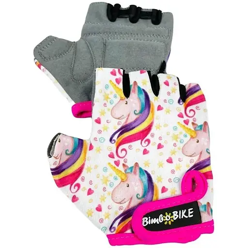 Велорукавиці дитячі Bimbo Bike Kids єдинорог 6-8 років розмір M (90961/1-IS) - фото 2