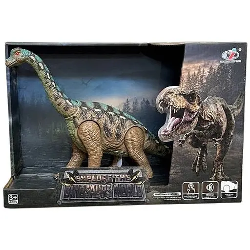 Фигурка Dino Toys Брахиозавр со звуковым эффектом F21 зеленый (Q9899-F21) - фото 1