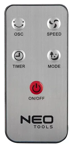 Neo Tools Вентилятор підлоговий професійний 45 Вт діаметр 40 см 3 швидкості двигун мідь 100% пульт - фото 5