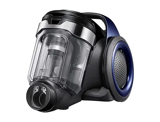 Пылесос Samsung VC05K71F0HB/UK Blue/Black 550 W без мешка Cyclone Force with Anti-tangle Turbine управление на ручке мини-турбощетка щетка 2в1 - фото 2