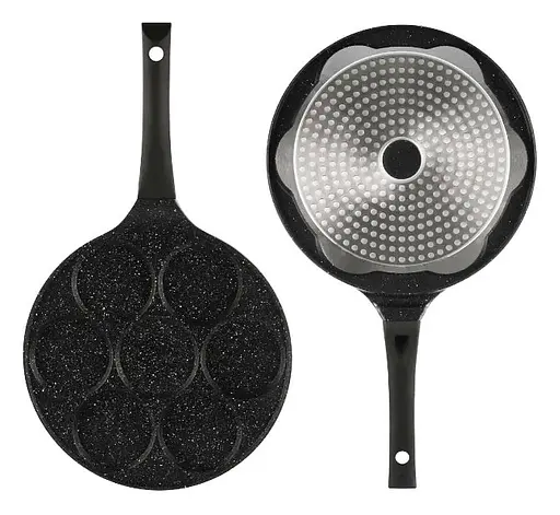 Сковорода порционная для оладий блинчиков Edenberg EB-7512 с мраморным покрытием 7 секций по 8см. - фото 1