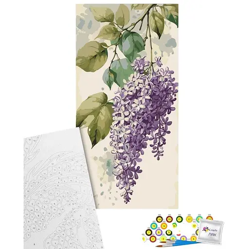 Картина по номерам Art Craft Сиреневый шепот 40х80 см (13162-AC) - фото 1