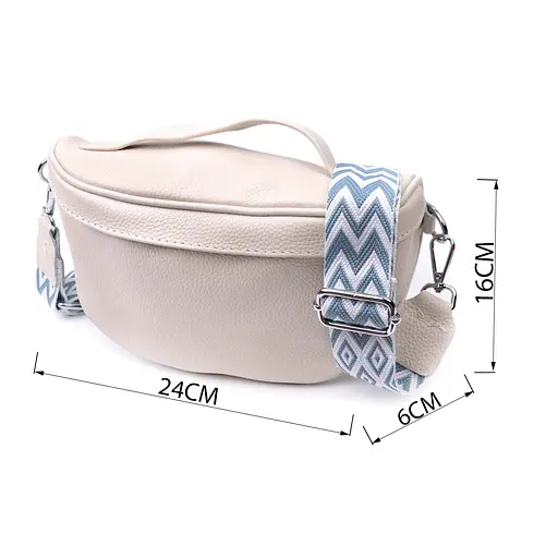 Жіноча шкіряна сумка Vintage 24х16х6 см sum0026604 - фото 3