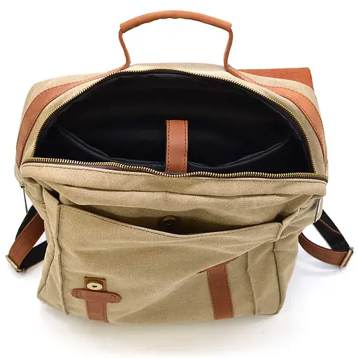 Кожаный женский рюкзак TARWA 32х40х11 см sum0026431 - фото 2