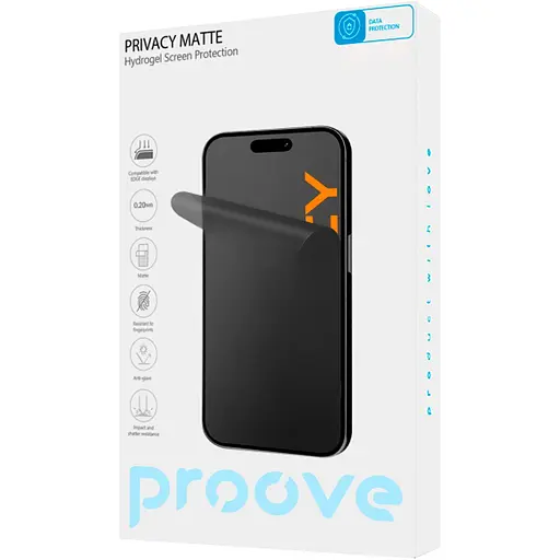 Защитная пленка гидрогелевая Proove Hydrogel Screen Protection Privacy Size S Matte [62056] - фото 1