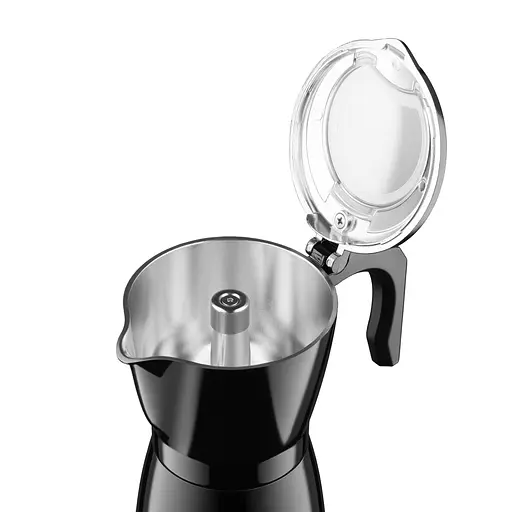 ARDESTO Электрическая кофеварка-гейзер 0,3 л, молотый кофе, черный - фото 5