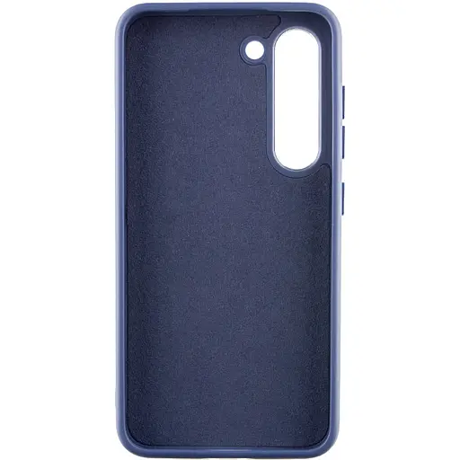Шкіряний чохол Bonbon Leather Metal Style для Samsung Galaxy S23 Синій / Navy blue - фото 3