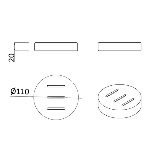 Мыльница отдельностоящая RJ Wroclaw нержавеющая сталь RJAC024-03CH, Нержавеющая сталь - фото 2