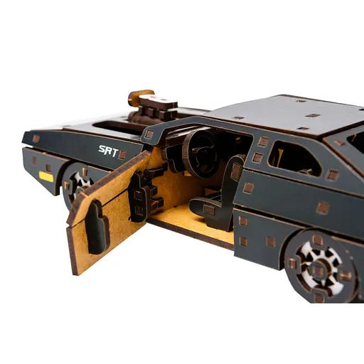 Деревянный 3D конструктор Fast Furious PuzzleOk Puz-62519 125 деталей черный - фото 4