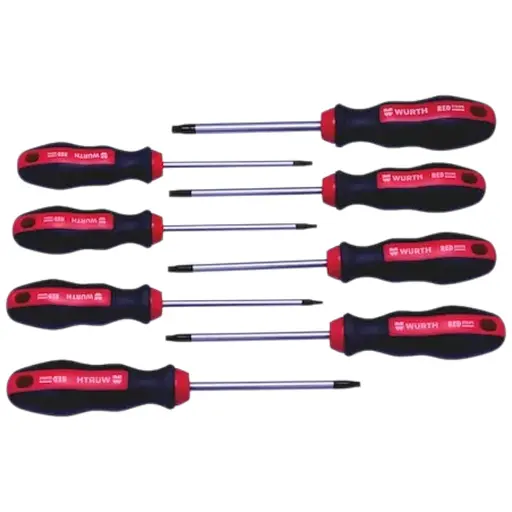 Набор отверток Wurth Zebra Red Stripe TORx Tx8-30, 8 шт. (575193481) - фото 1