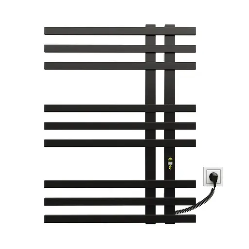 Електрична рушникосушарка Kosser Браш 800x600 ER ДБ01ER, Чорний матовий, Праве - фото 2