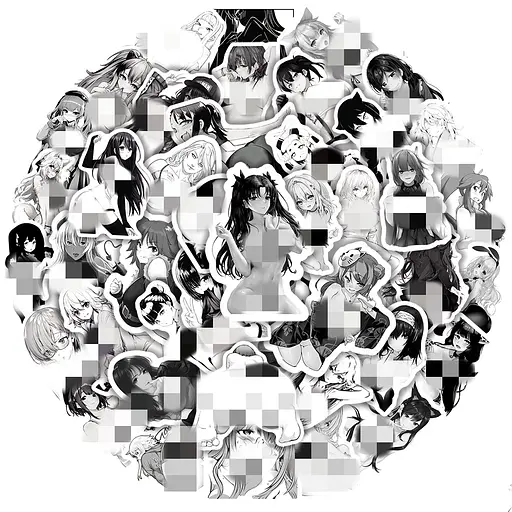 Стікерпак Набір наклейок GeekLand дівчини 100 штук - фото 2