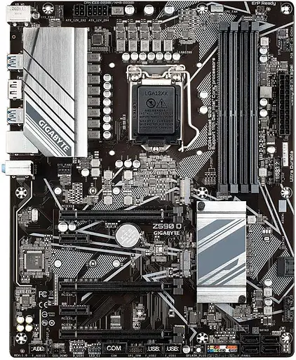 Материнская плата Gigabyte Z590 D (Z590 D) (Socket 1200, Intel Z590, ATX) Б/у - фото 1