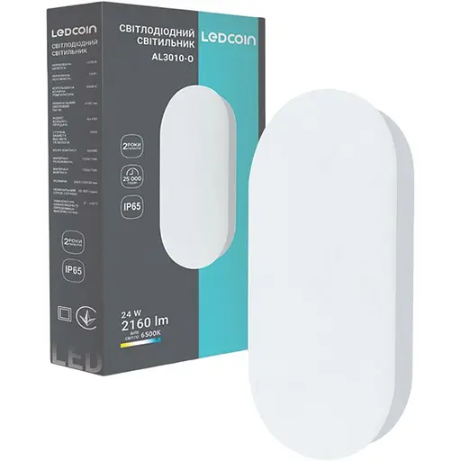 Світлодіодний накладний світильник Ledcoin AL3010-O 24 Вт 6500K - фото 1