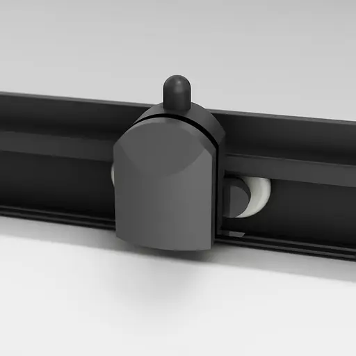 Душевая кабина Am.Pm Gem Square Slide 90x90 см без поддона black W90UG-403-090BT, прозрачная, черная - фото 7