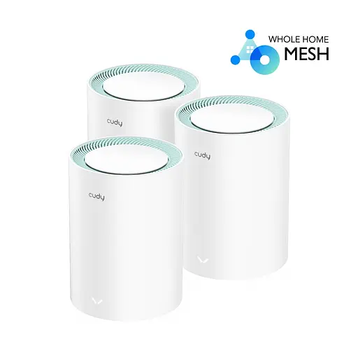 Маршрутизатор WiFi Mesh-система WiFi 5 Cudy M1300 (3-Pack) 3 штуки двухдиапазонные гигабитные AC1200 (73-00511) - фото 6