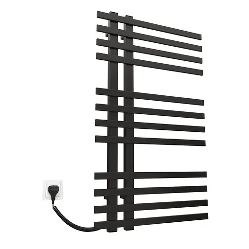 Електрична рушникосушарка Kosser Браш 1000x600 EL ДБЛ02EL, Чорний матовий, Ліве - фото 1