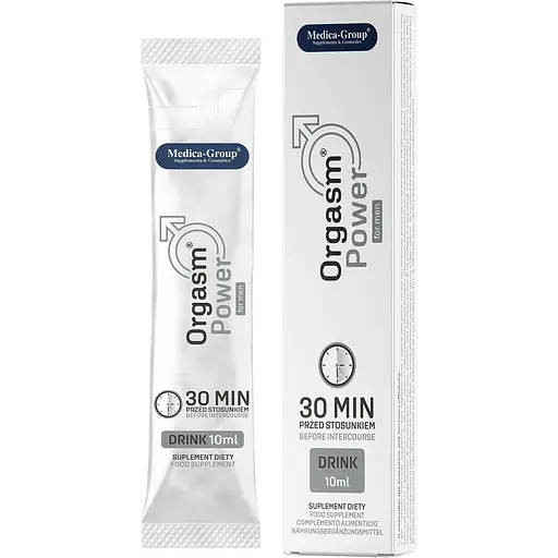 Харчова добавка Medica-Group Orgasm Power for Men Drink для підтримання потенції 10 шт. х 10 мл